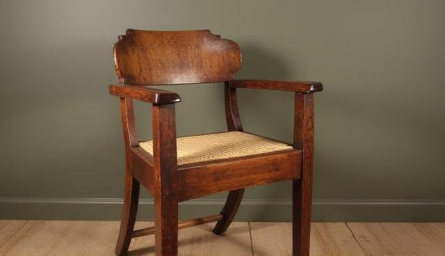 Restored antique wooden chair